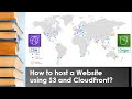 How to host a Website using AWS S3 and AWS CloudFront?