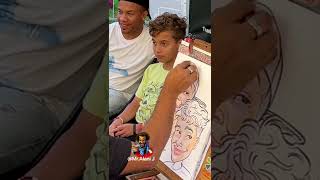 Father and Son get their first Caricature ever!