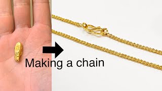 How a Chain is Made | How to Make a Chain | Gold Jewelry Making | How it's Made | 4K Video