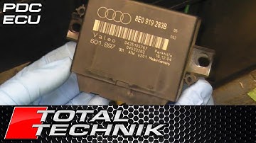 Hoe verwijder je de ECU-regelmodule van de parkeersensor achter - Audi A4 S4 RS4 - B6 B7 - 2001-2008