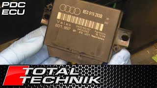How to Remove Rear Parking Sensor ECU Control Module - Audi A4 S4 RS4 - B6 B7 - 2001-2008