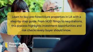 Buying Pre Foreclosure Property in Los Angeles A Step by Step Guide