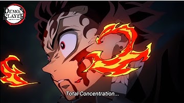 Tanjiro does it again😱 Thunder breathing and Hinokami Kagura | Demon Slayer Kimetsu no Yaiba