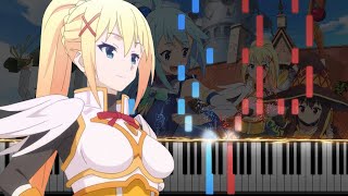 Video thumbnail of "Ouchi ni Kaeritai「おうちに帰りたい」- KonoSuba「この素晴らしい世界に祝福を！ 2期」Season 2 ED (Piano Synthesia)"