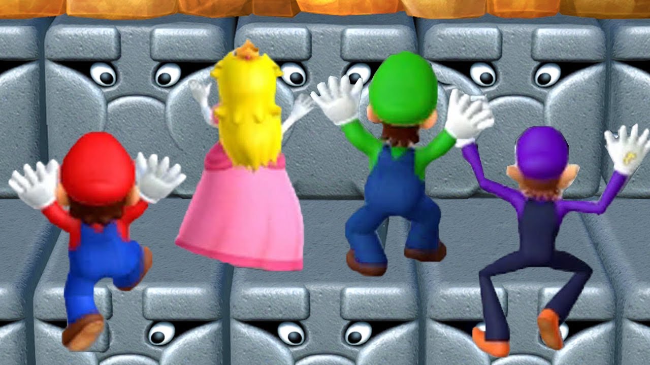 Mario Party 10 MiniGames Peach Vs Mario Vs Waluigi Vs Luigi (Master Difficulty)