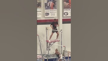Jaeger release move on uneven bars is no joke😱👀 #trending #shorts  #gymnastics