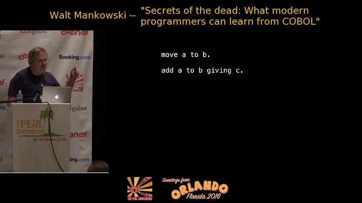 2016 - ‎Secrets of the dead: What modern programmers can learn from COBOL‎ - Walt Mankowski