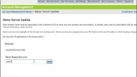How do I set up a web domain name server?