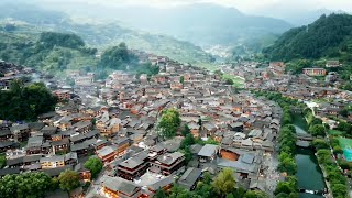 Ancient and mysterious Miao Village Scenic Area, China.