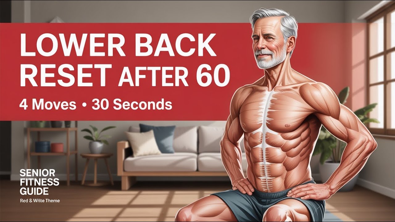 4 упражнения за 30 секунд для восстановления нижней части спины (для мужчин 60+)