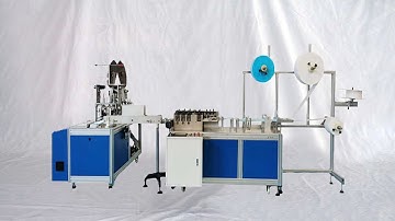 Full Electric inner earloop masks making production 1+1 line masques rendant la machine automatique
