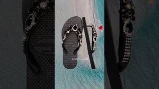 Link in bio!Limited availability!Black elegance for pure relaxation!#blackflioflops #flipflops #glam