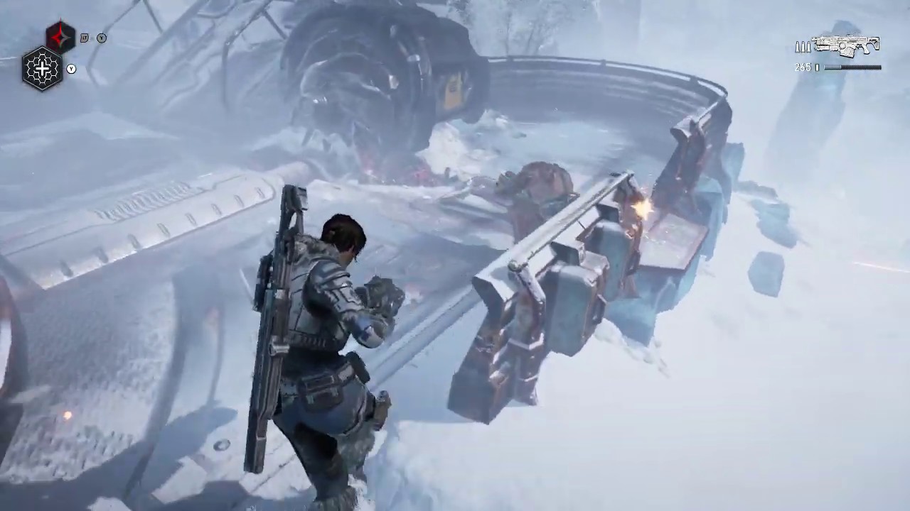 Gears 5 Old Derrick Site Defeat Warden and Snipers with Trishot YouTube