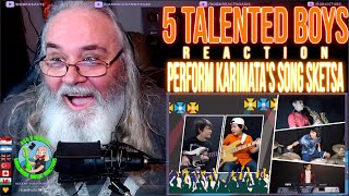 5 Talented Boys Reaction - Perform KARIMATA's Song 
