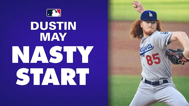 Dodgers' Dustin May showing off NASTY stuff agains...