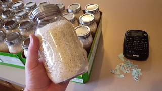 Storing Rice in Mason Jars with Vacuum Sealing