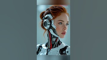 Next-Gen Android 🌍 Profiel van verbluffende vrouwelijke cyborg met robotachtige eigenschappen #AI...