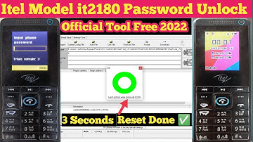 Itel it2180 password lock remove