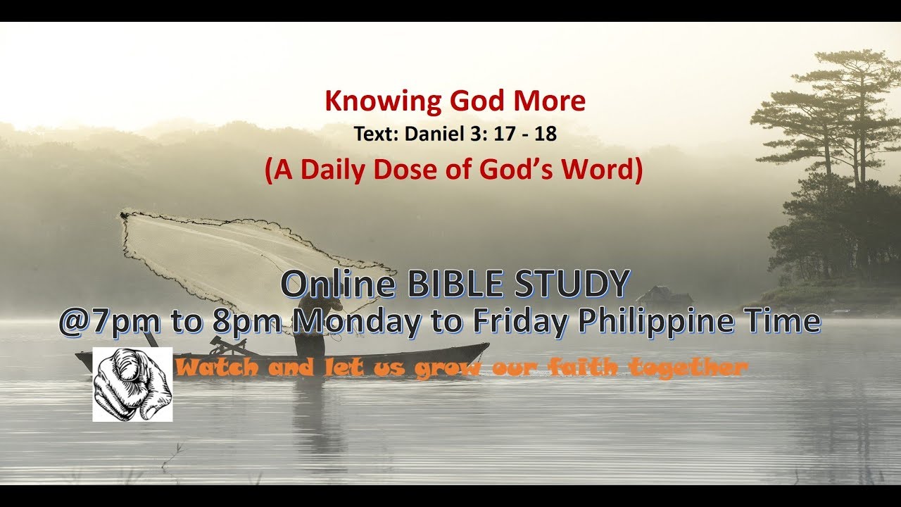Online BIBLE STUDY Knowing God More YouTube