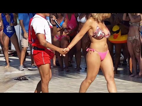 Coco Bongo Booty Shaking Contest at Riu Yucatan Mexico | Pool Party