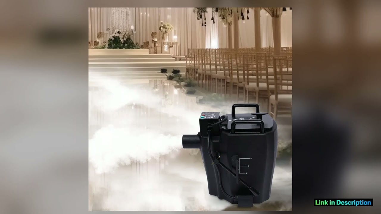 3500W Solid Dry Ice MachineWide Smoke Coverag Electronic Temperature Controlfor Large Outdoor