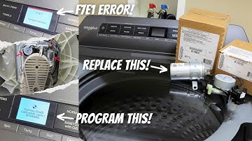 How to fix Whirlpool Washer F7E1 Contact Service Error (+Set Service Mode to Recalibrate Wash Cycle)