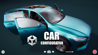 Unity Interactive Car Configurator WebGL - Volvo S90