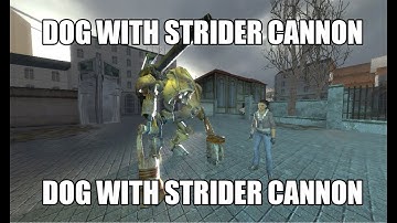 [HL2 SFM] Dog, with the Strider Cannon upgrade. (commission)