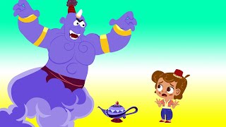 Aladdin - Aladdin is in great DANGER because of the EVIL GENIE - Fairy Tales cartoons for kids