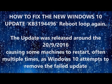 How To Fix Windows 10 Cumulative Update KB3194496 Fail To Install ...