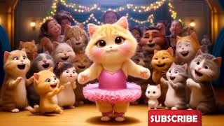 Sad Cat Bullied Cat who| loves to dance becomes a Star 😿😻#cat #cute #ai (don't give up)