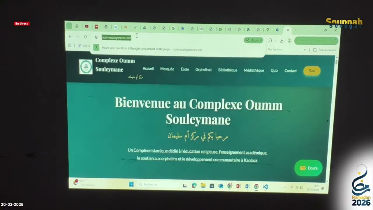 Lancement siteweb Oum-soyleymane de Kaolack