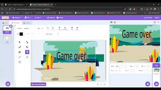 Making game over background in scratch #pubg #ai #tutorials watch and learn #ai #scratch