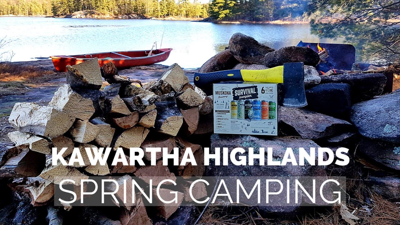 Serpentine Lake Loop Kawartha Highlands Early Spring Camping YouTube