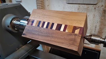 Woodturning - The Walnut Stripe Vase