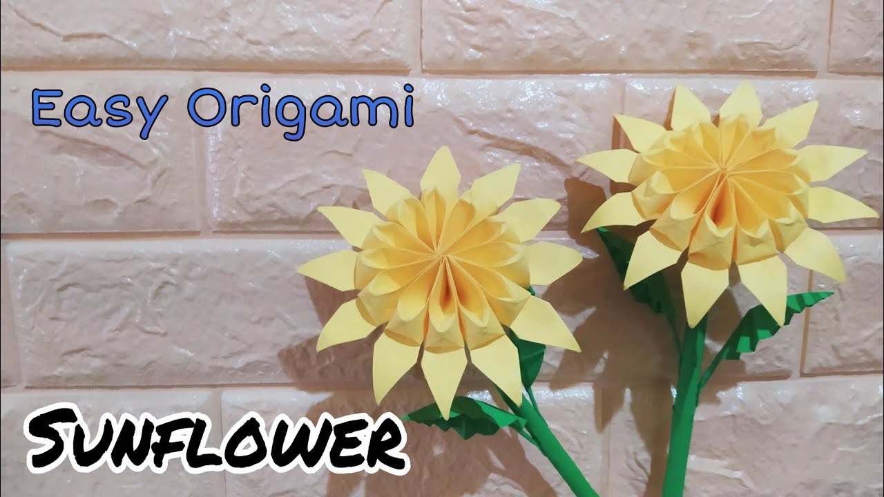 Origami Sunflower | Easy step by step instructions