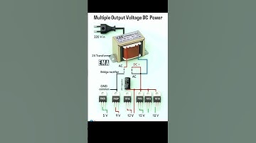 मल्टीपल आउटपुट DC पावर सप्लाई कैसे बनाएं | 5V, 9V, 12V, 15V और 18V DC सर्किट डायग्राम |transformer..