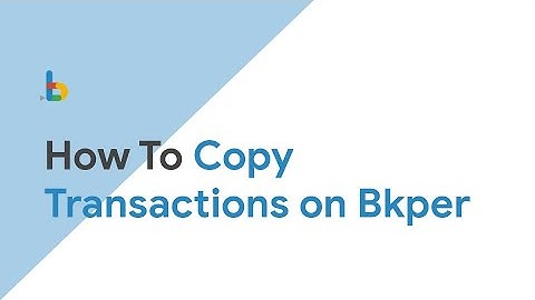 Bkper Copy Transactions