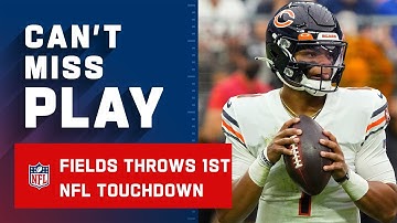 Justin Fields 1st Career TD Pass