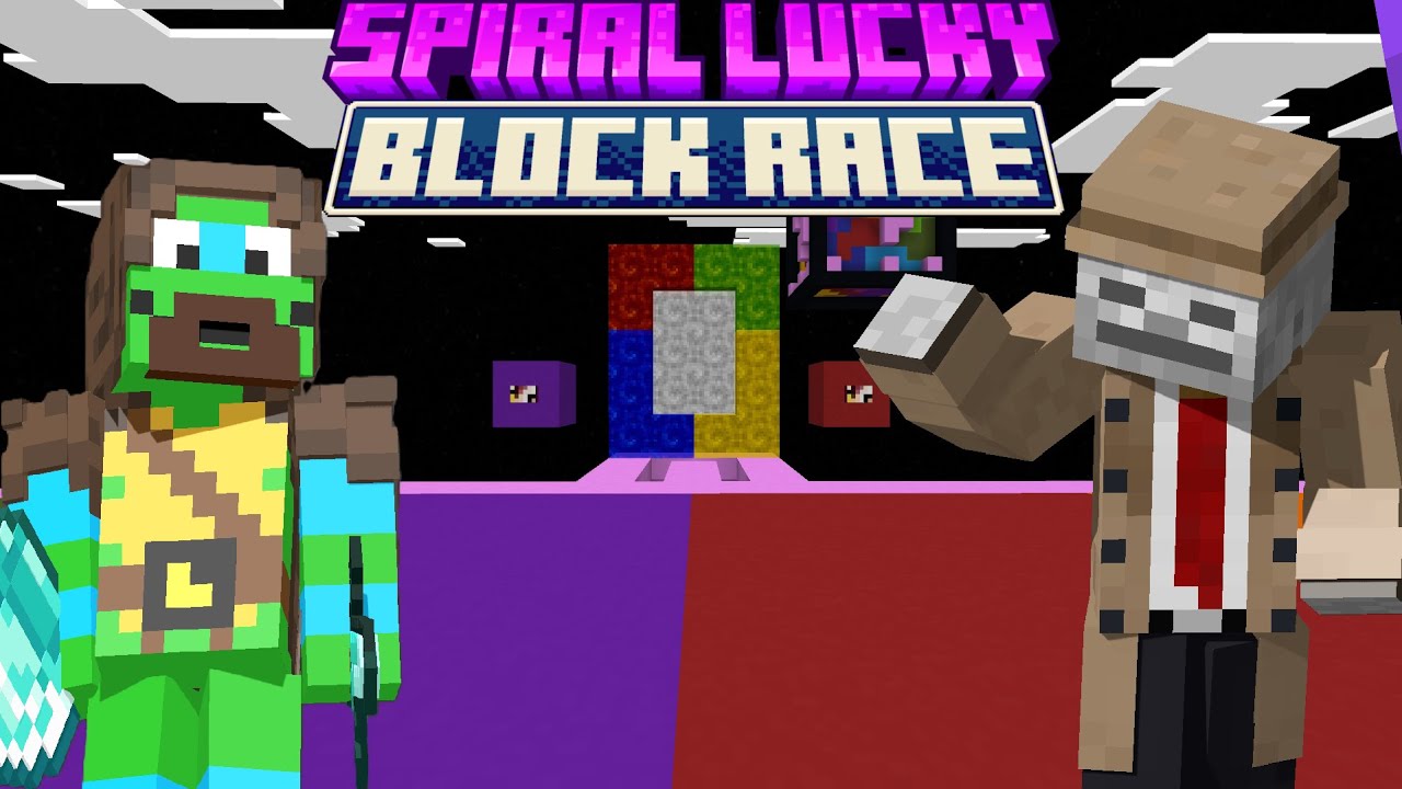 ZAGRALIŚMY W SPIRAL LUCKY BLOCK RACE I STAŁO SIĘ TO...