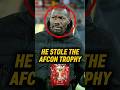 Senegal Manager Brought The AFCON Trophy To The Military Football Afcon2025 Senegal