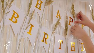 a simple birthday decoration idea at home 🕊