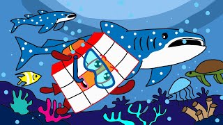 Numberblocks 12 Swims With A Whale Shark Deep Sea Adventure Begins