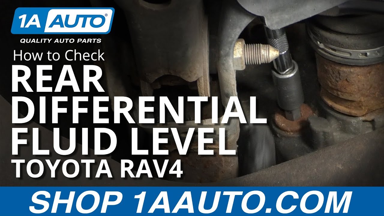 How to Check Rear Differential Fluid Level 2005-16 Toyota RAV4 | 1A Auto