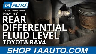 How to Check Rear Differential Fluid Level 05-16 Toyota RAV4