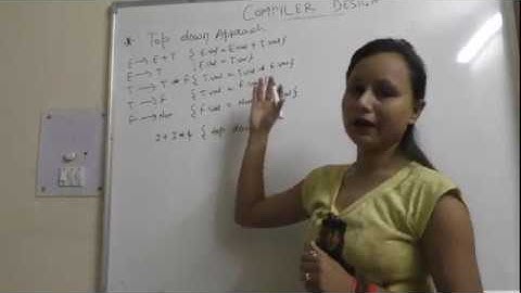 "TOP DOWN APPROACH "  IN COMPILER DESIGN BY AYUSHI MAM