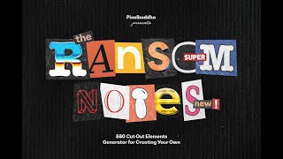 Ransom Note Letters Collection Graphic Download