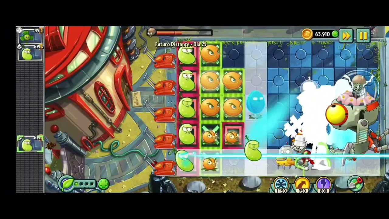 Plants Vs Zombies 2 - Far Future Day 25 No Commentary Gaming - HD - YouTube