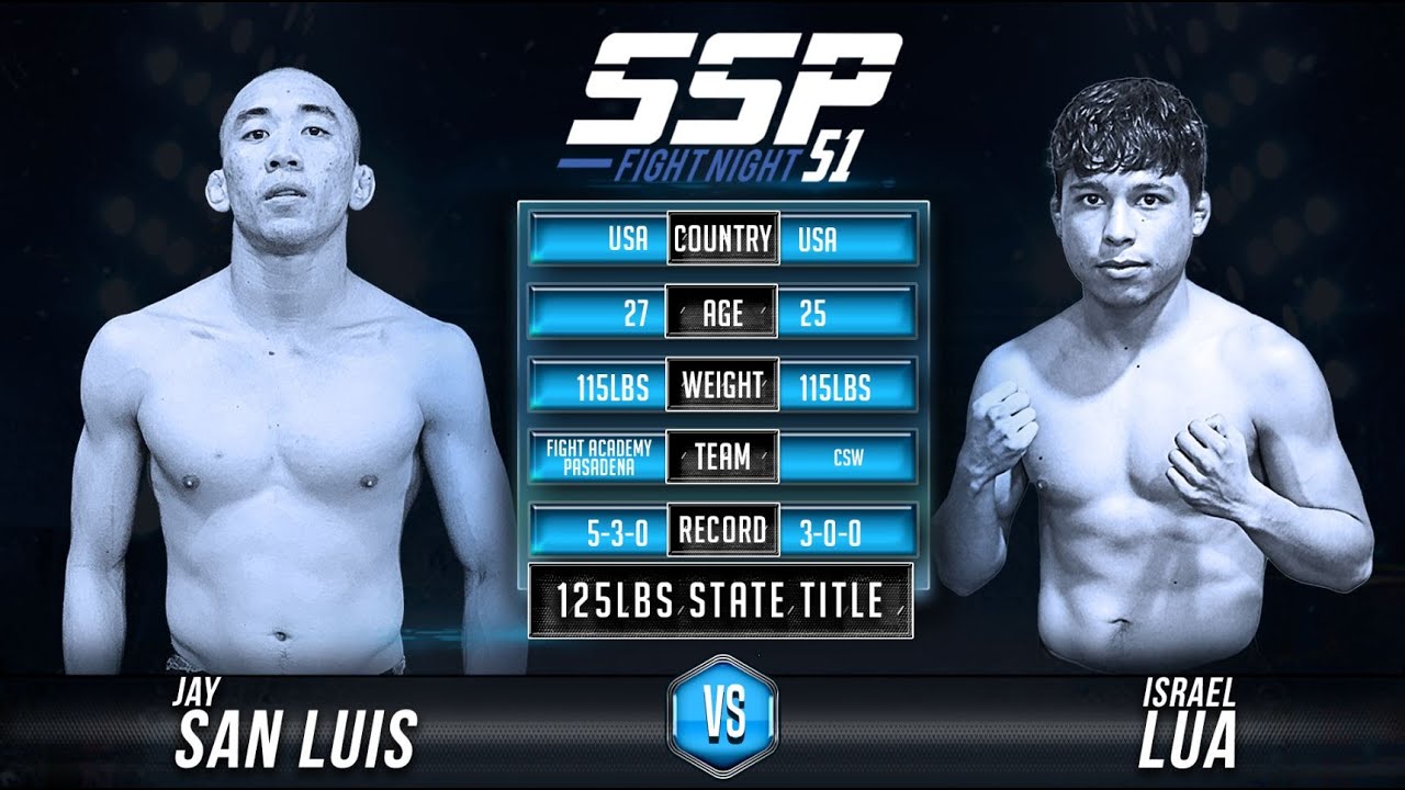 Jay San Luis vs Israel Lua - SSP 51 - YouTube