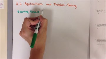 CP 2.6A Applications and Problem Solving (Part 1 of 2)